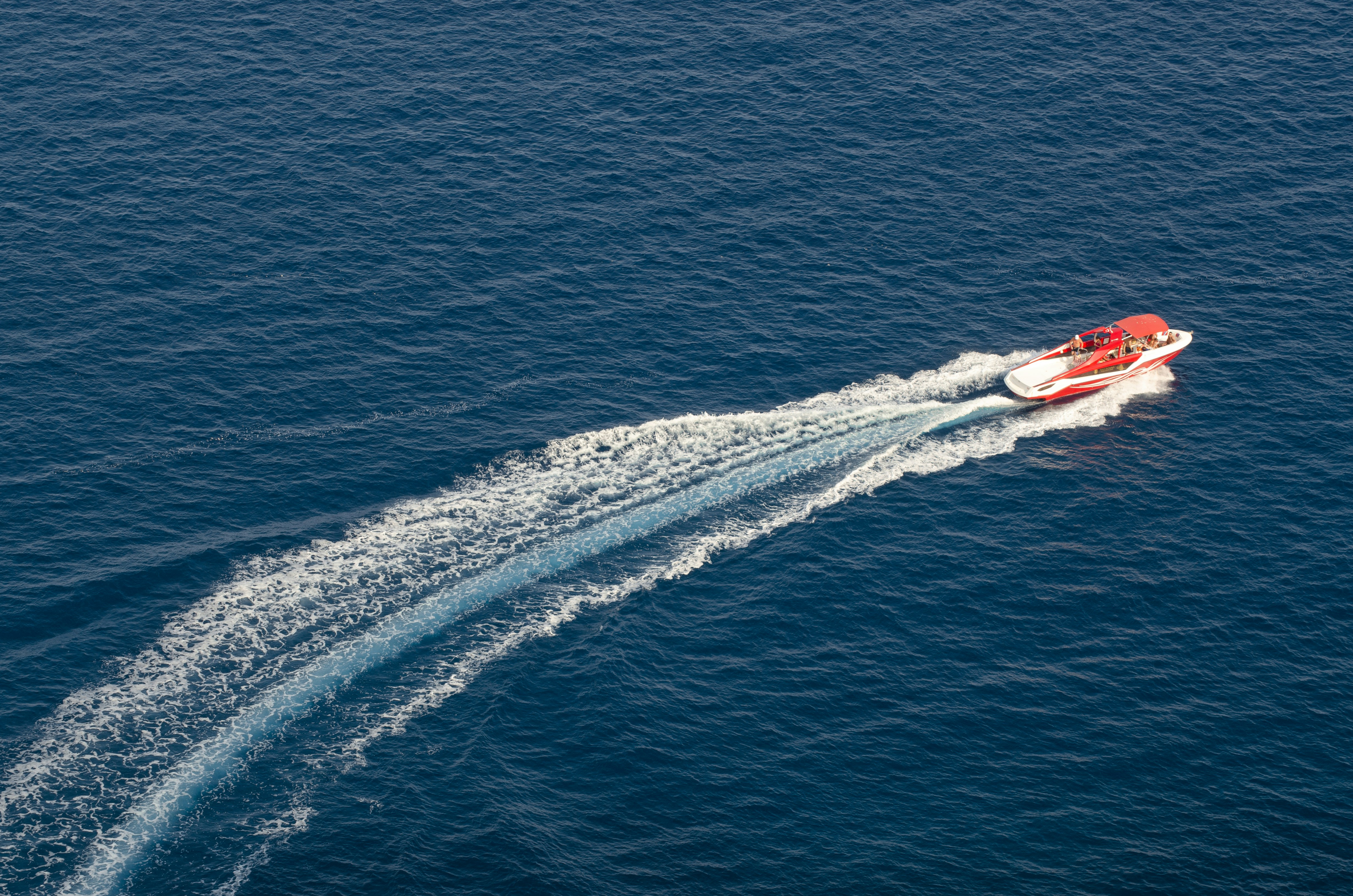 High-speed boat ride
